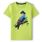 Boys Embroidered Parrot Top