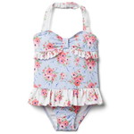 FLORAL RUFFLE SWIMSUIT