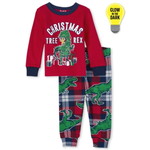 THE CHILDREN'S PLACE/チルドレンズプレイス Matching Family Glow Christmas Tree-Rex Snug Fit コットン パジャマ