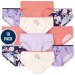 Floral Hipster Briefs 10-パック