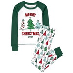 Matching Family Christmas Tree Snug Fit Cotton パジャマ
